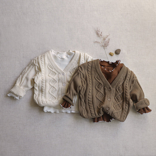 Baby Knit V-Neck Cardigan