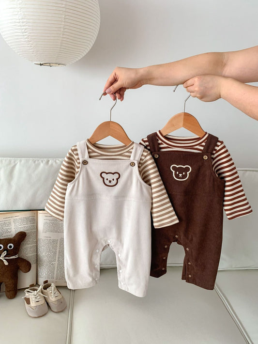 Infant Corduroy Overalls Set